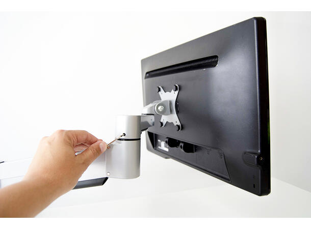 KENSON Monitor arm with gas lift Silver 