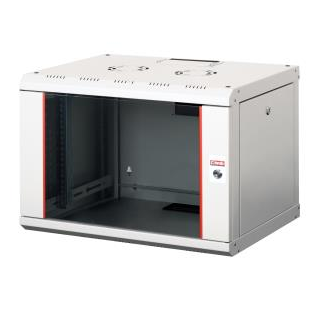 Lande Proline 7U Grey W600xD450xH418 | Glass door | 100 kg