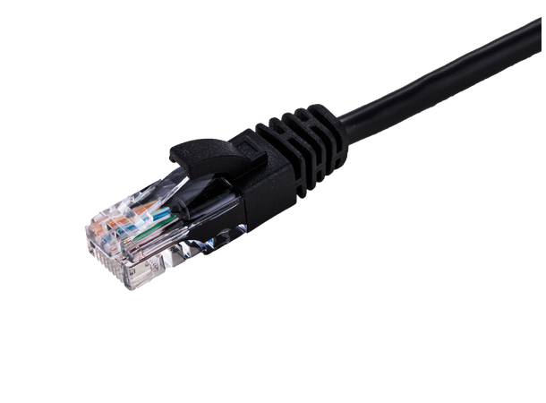 LinkIT Patch U/UTP Cat5e Black 1m AWG 26/7 | PVC 