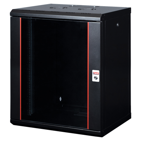 Lande PROline 16U W600xD450xH818 | w/glass door | Black