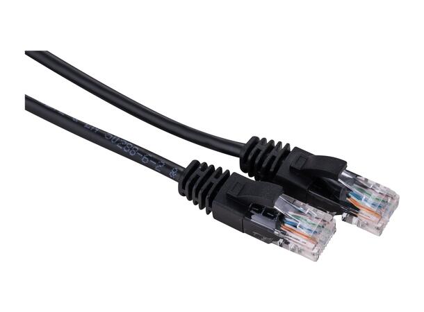 LinkIT Patch U/UTP Cat5e Svart 15m AWG 26/7 | PVC 